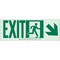 Brady Exit Sign, Polyester, 14" W, 5" H, Exit, White 81802 - alternate 1